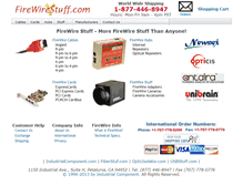 Tablet Screenshot of firewirestuff.com
